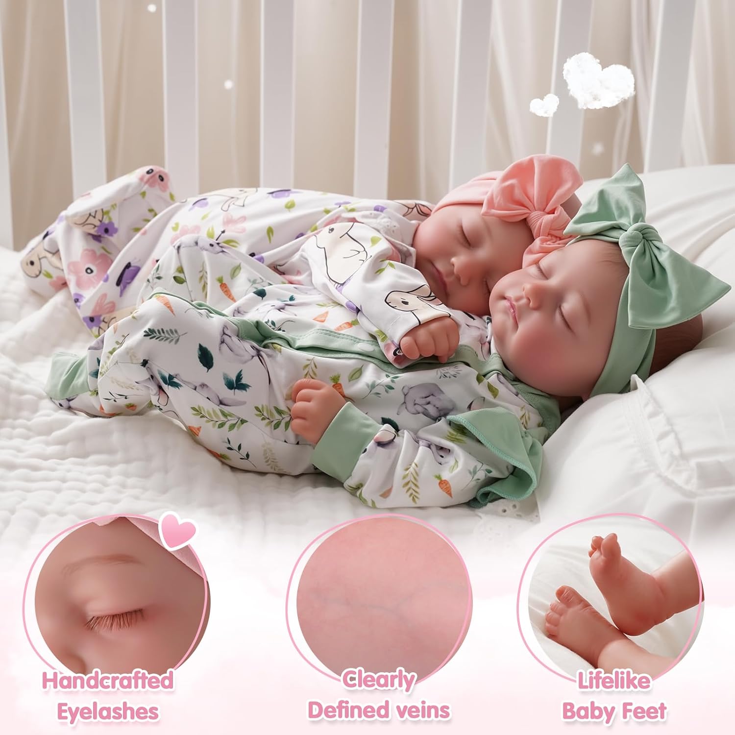 Angel Kiss® Lifelike Reborn Baby Doll - Twins